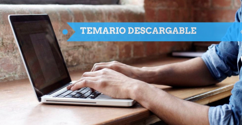 temario curso de escritura descargable